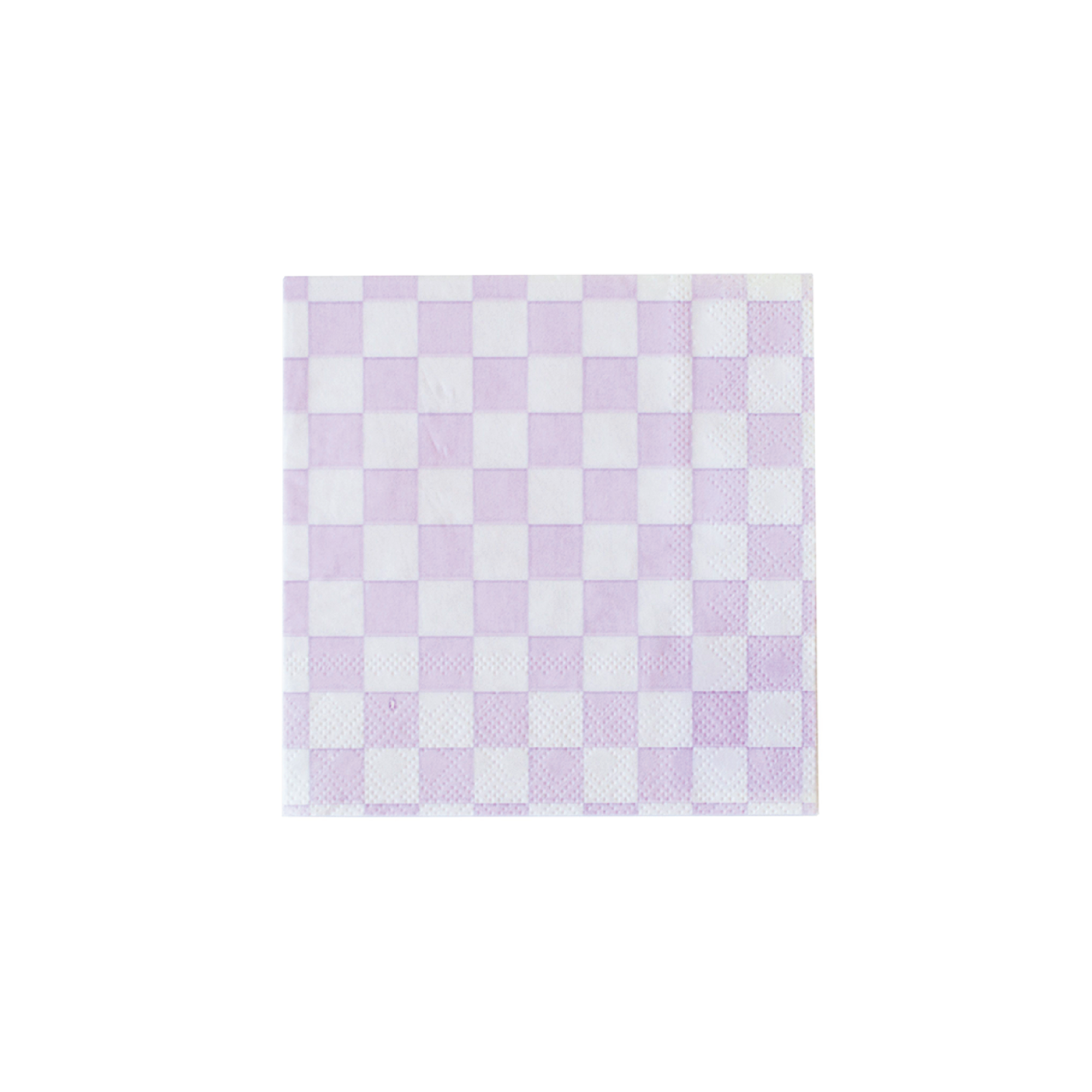 Purple Checkered Dessert Napkins 20ct | The Party Darling