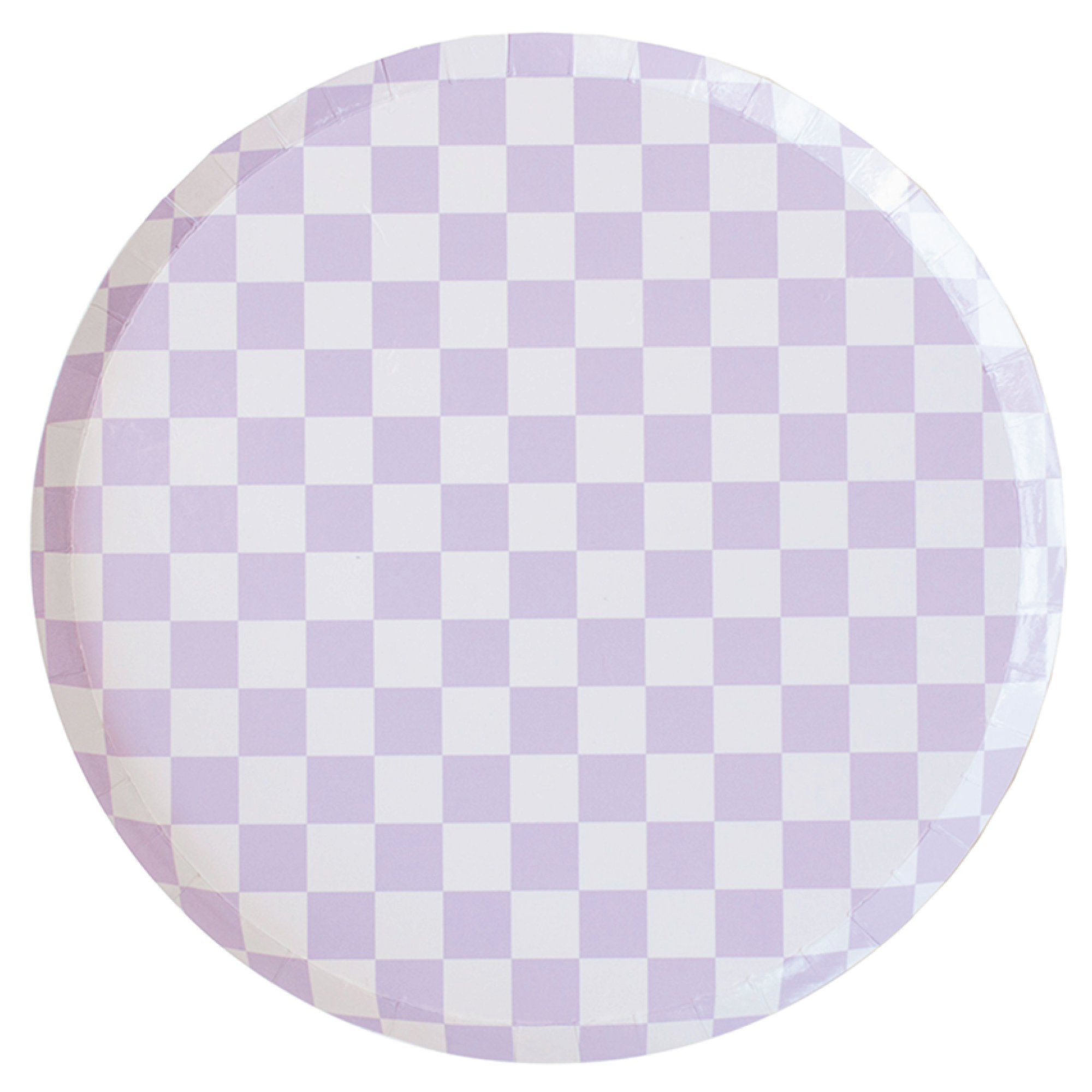 Purple Checkered Dinner Plates 8ct | The Party Darling