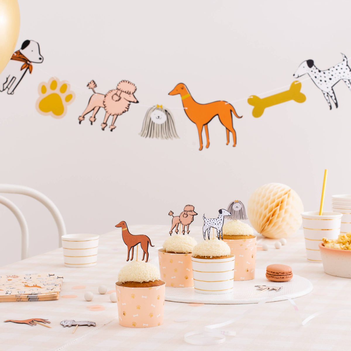 Bow Wow Dog Cupcake Kit 24ct - The Party Darling