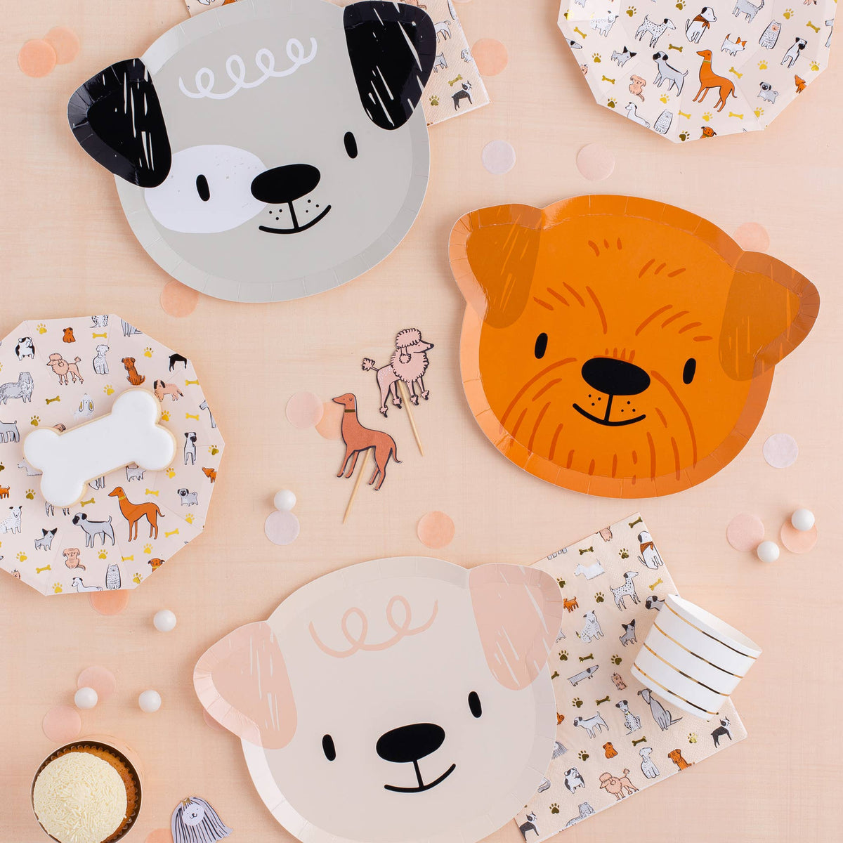 Bow Wow Dog Cupcake Kit 24ct - The Party Darling