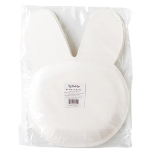 Gingham Bunny Shaped Lunch Plates 8ct | The Party Darling