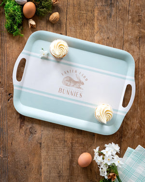 Easter Farm Reusable Bamboo Serving Tray 1ct | The Party Darling