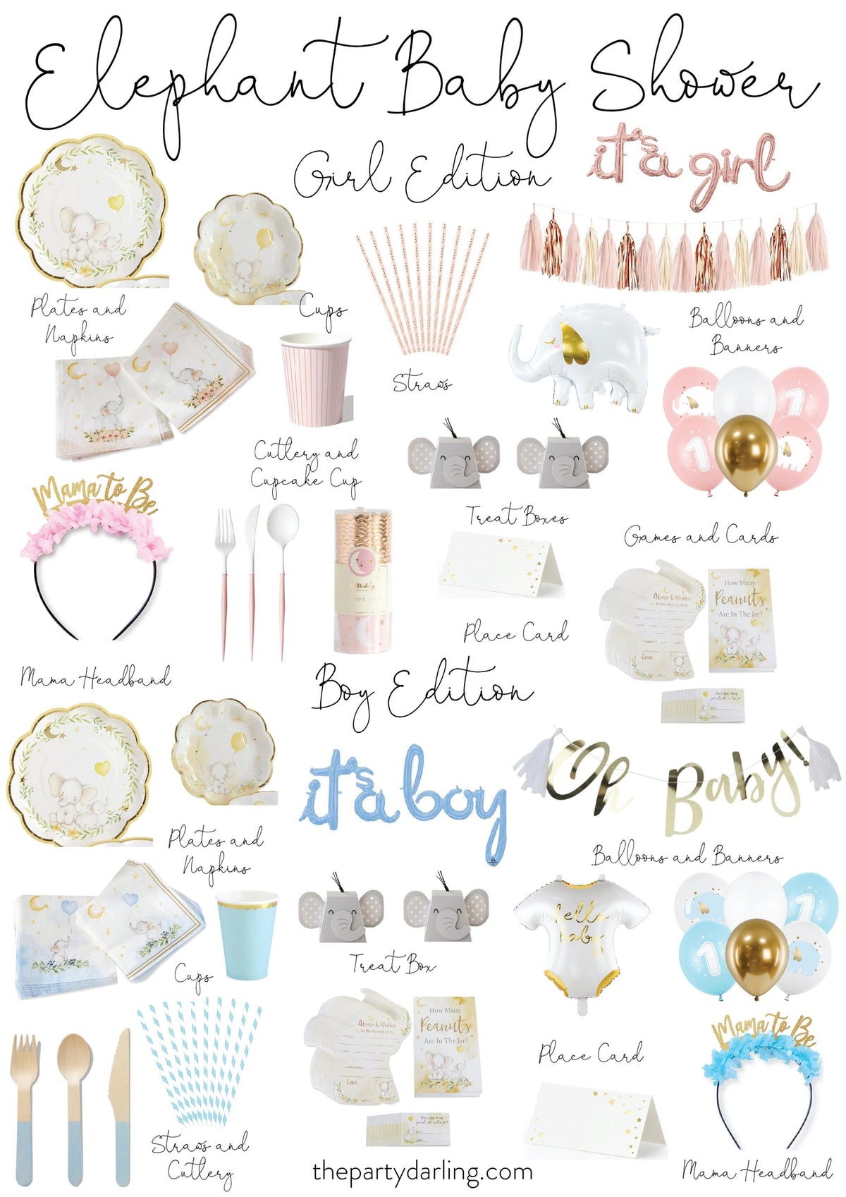 Cute Elephant Balloon 18in | The Party Darling