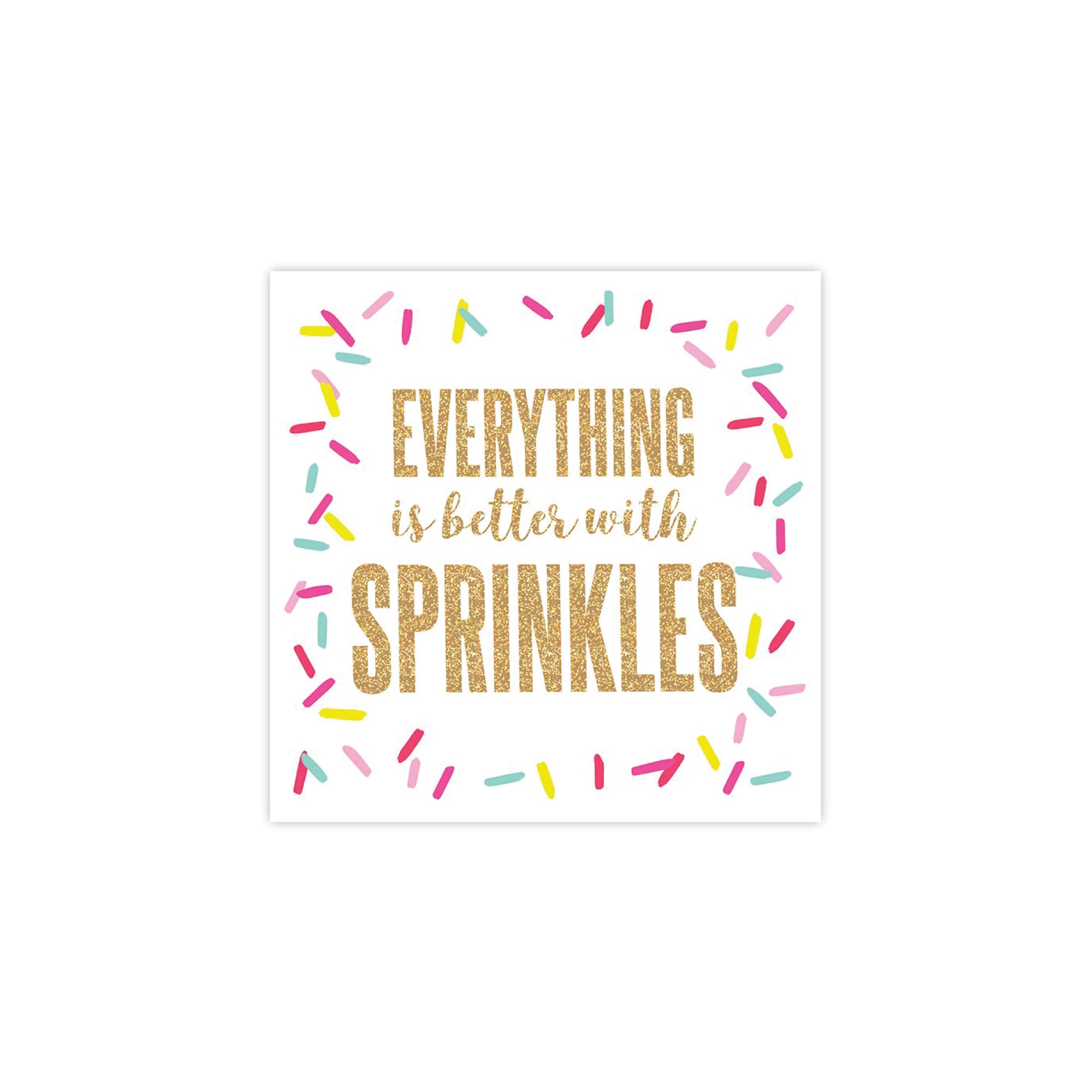 Everything is Better with Sprinkles Beverage Napkins 20ct | The Party Darling