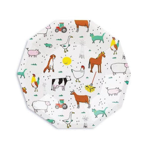 Farm Animals Small Plates 8ct | The Party Darling