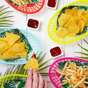 Multicolored Food Baskets 6ct - The Party Darling