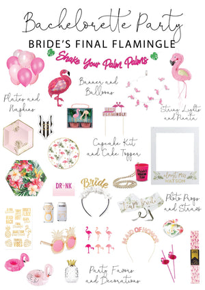 Tropical Bachelorette Temporary Tattoos 10ct | The Party Darling