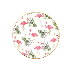 Flamingo Dessert Plates 8ct | The Party Darling