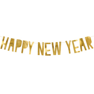 Gold Happy New Year Banner 3ft | The Party Darling
