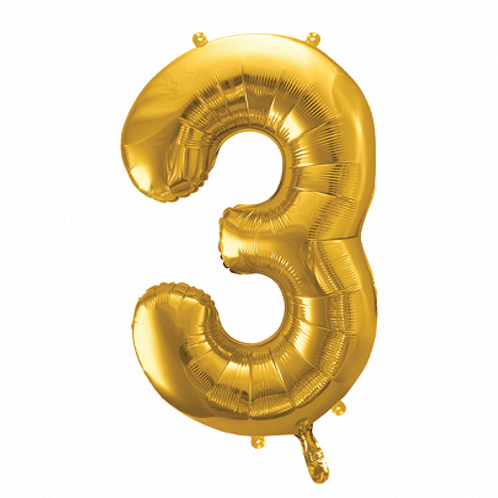 34" Giant Gold Number 3 Balloon | The Party Darling