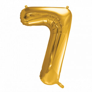 34" Giant Gold Number 7 Balloon | The Party Darling
