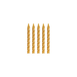 Gold Spiral Birthday Candles | The Party Darling