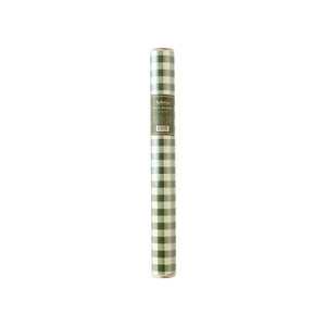 Green Gingham Paper Table Runner Roll | The Party Darling 