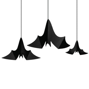Halloween Hanging Bats 3ct | The Party Darling