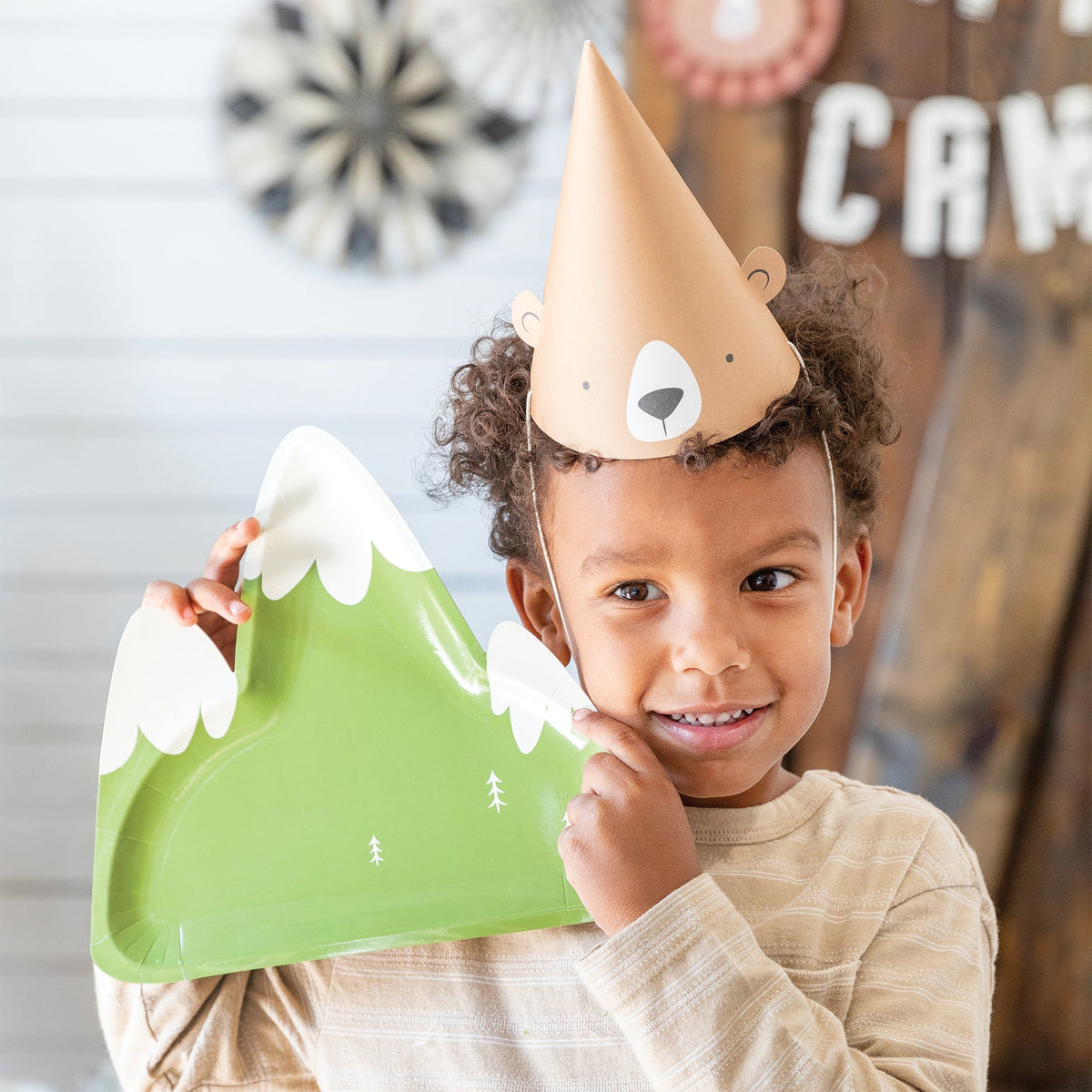 Happy Camper Mountain Lunch Plates 8ct - The Party Darling