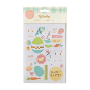 Happy Easter Sticker Sheets 4ct | The Party Darling