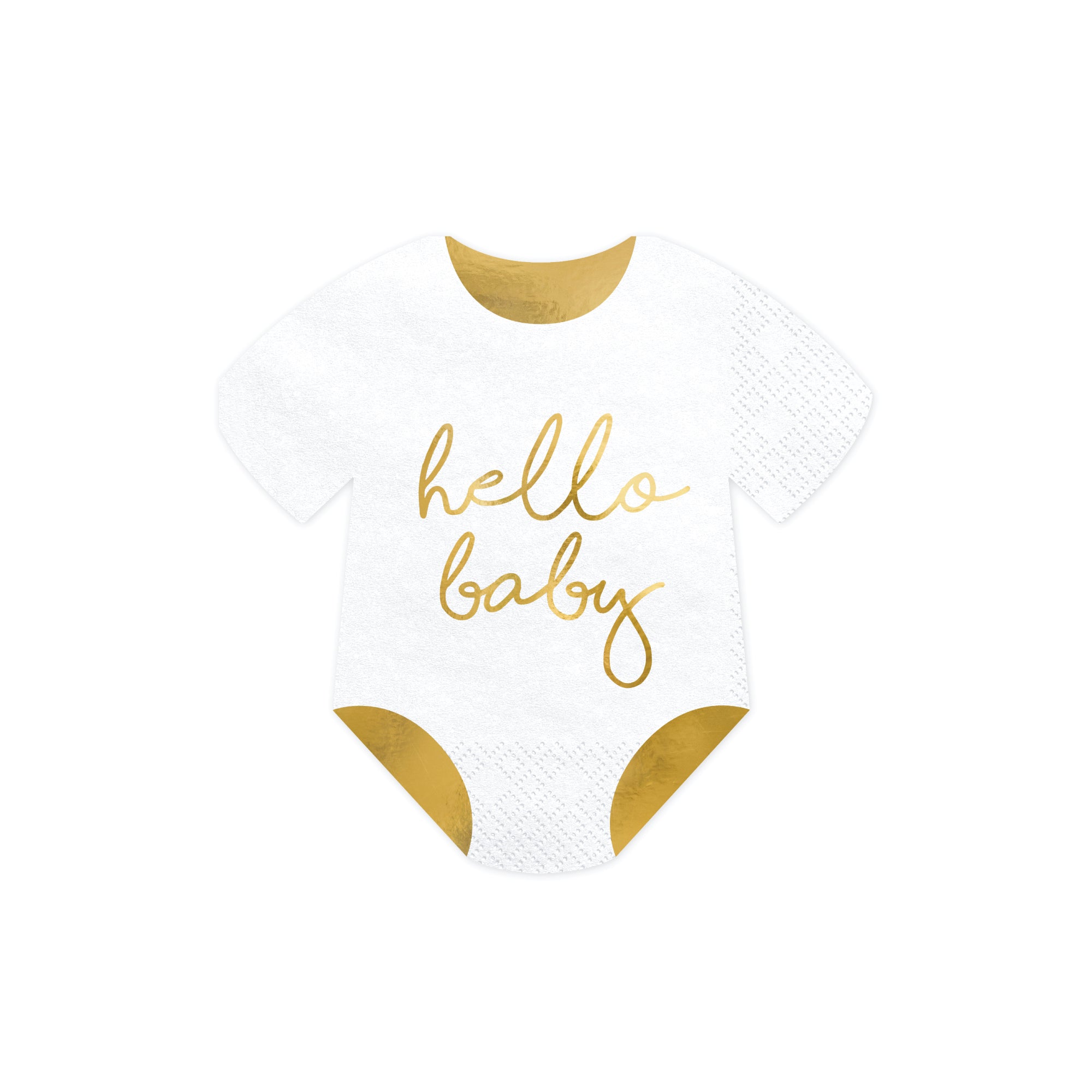 Hello Baby Romper Napkins 20ct | The Party Darling