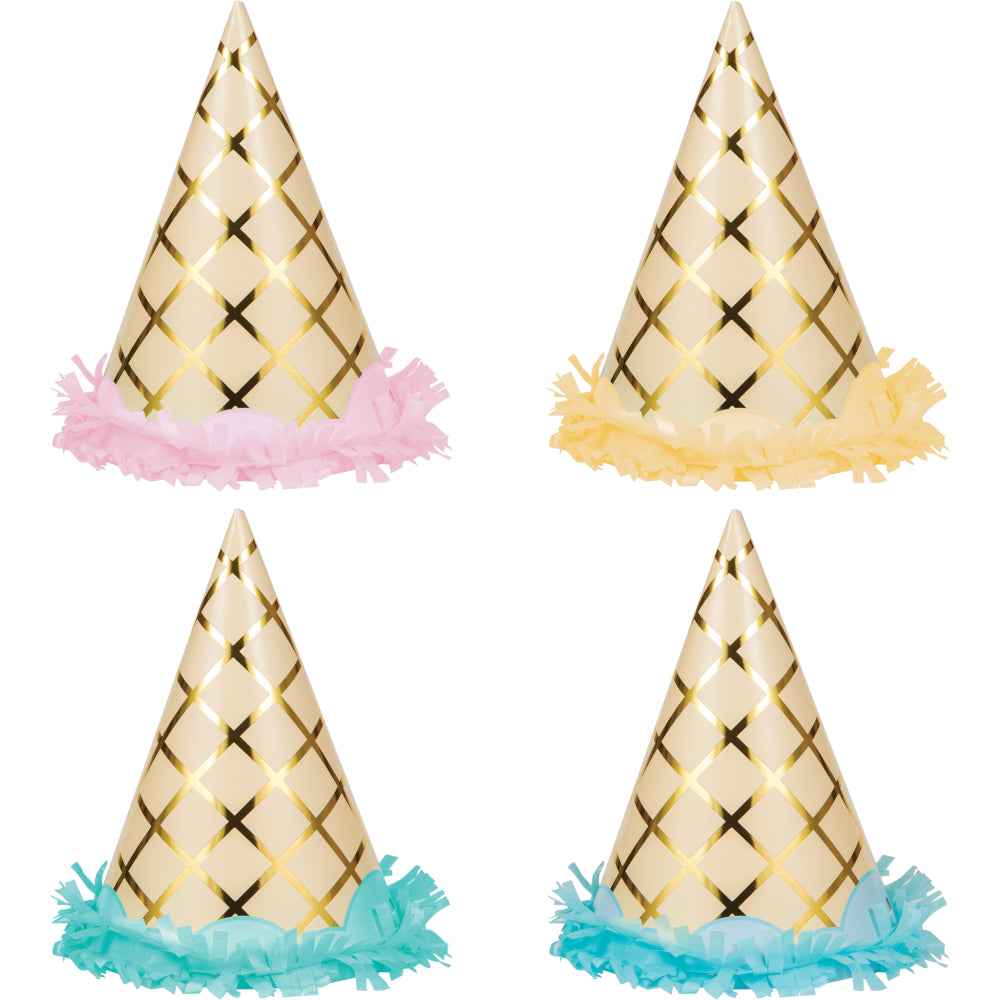 Ice Cream Cone Party Hats 8ct | That Party Darling