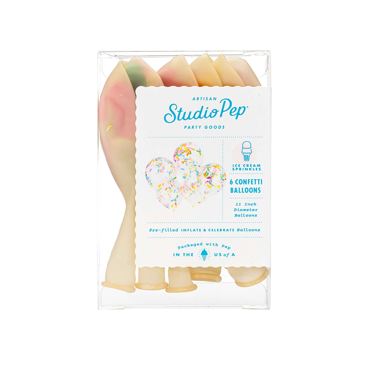 Ice Cream Bright Sprinkles Confetti Balloon Bouquet Pack