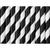 Black Striped Paper Straws 10ct | The Party Darling