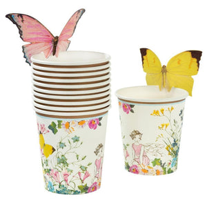 Floral Fairy Butterfly Cups 12ct | The Party Darling