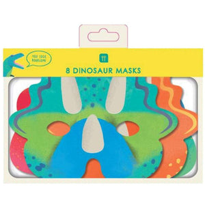 Dinosaur Party Masks 8ct | The Party Darling