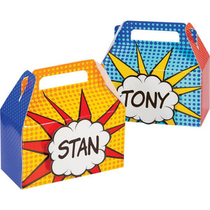 Superhero Comic Favor Boxes 4ct | The Party Darling