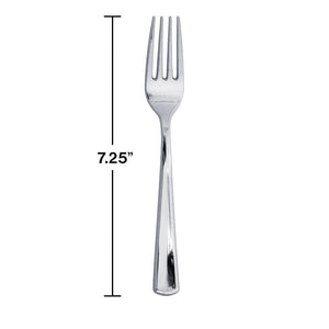 Silver Premium Plastic Forks 24ct | The Party Darling