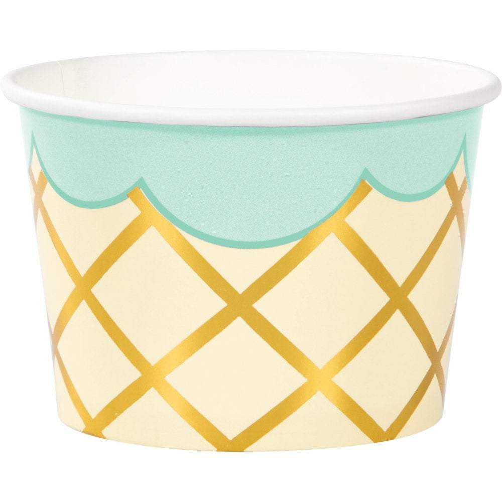 Ice Cream Cup with Spoons 8ct | The Party Darling