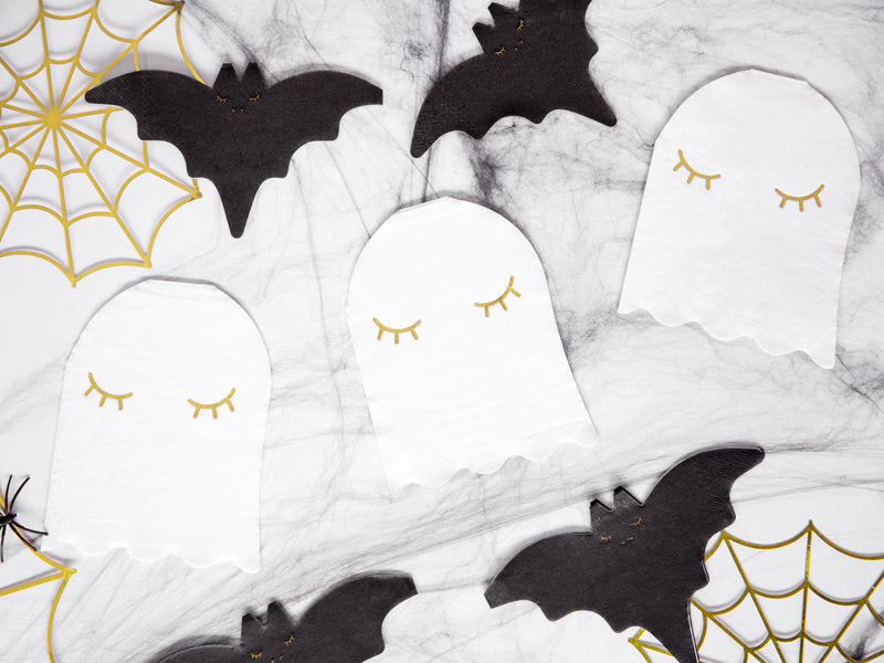 White Ghost Beverage Napkins 20ct | The Party Darling