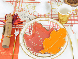 Maple Leaf Shaped Plates 8ct | The Party Darling