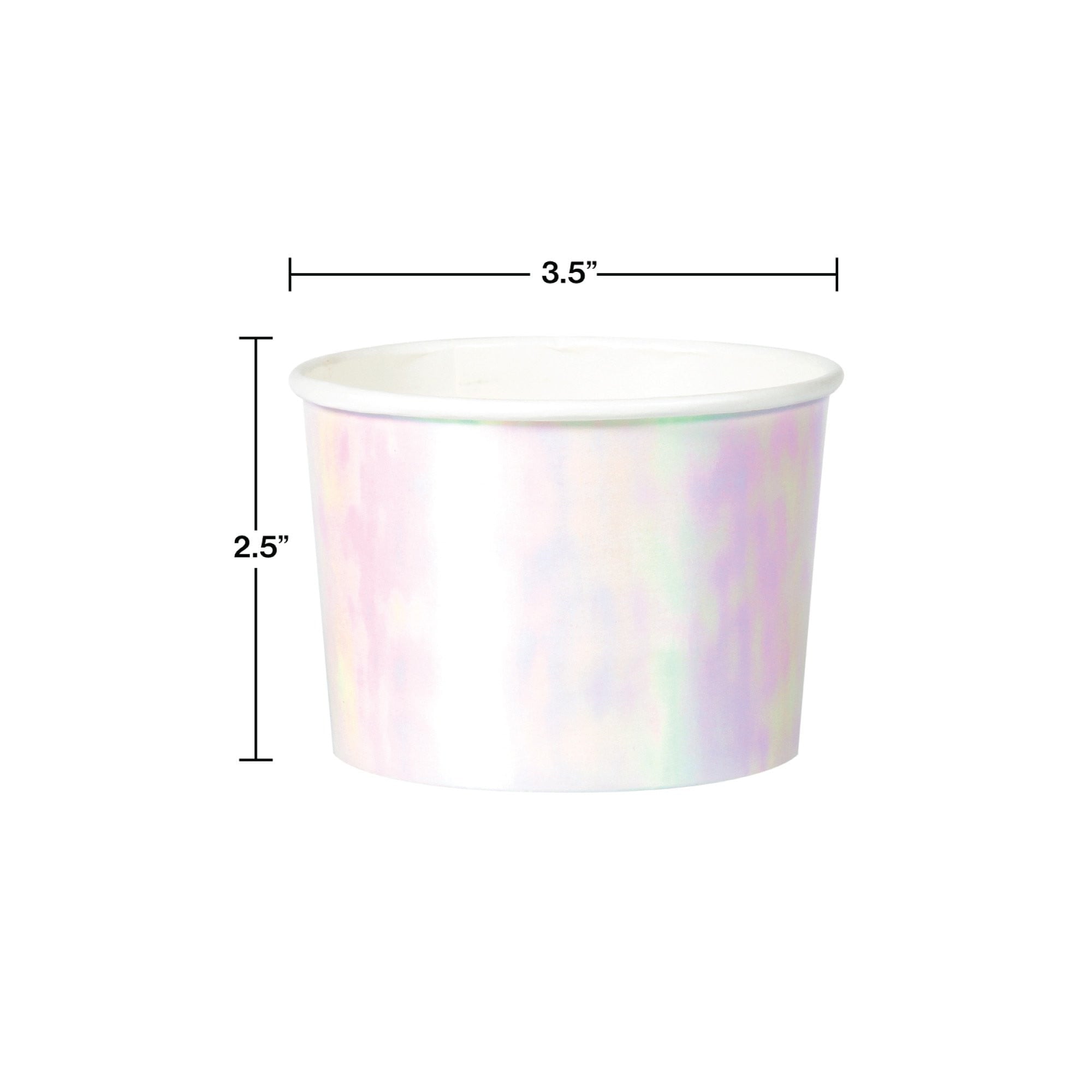 Pink Iridescent Treat Cups 6ct | The Party Darling