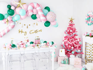 Gold Merry Christmas Cursive Letter Banner - The Party Darling