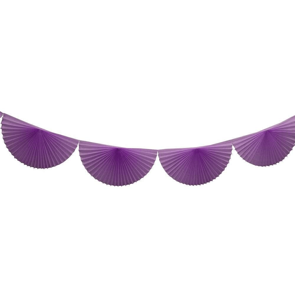 Lavender Bunting Fan Garland 10ft | The Party Darling