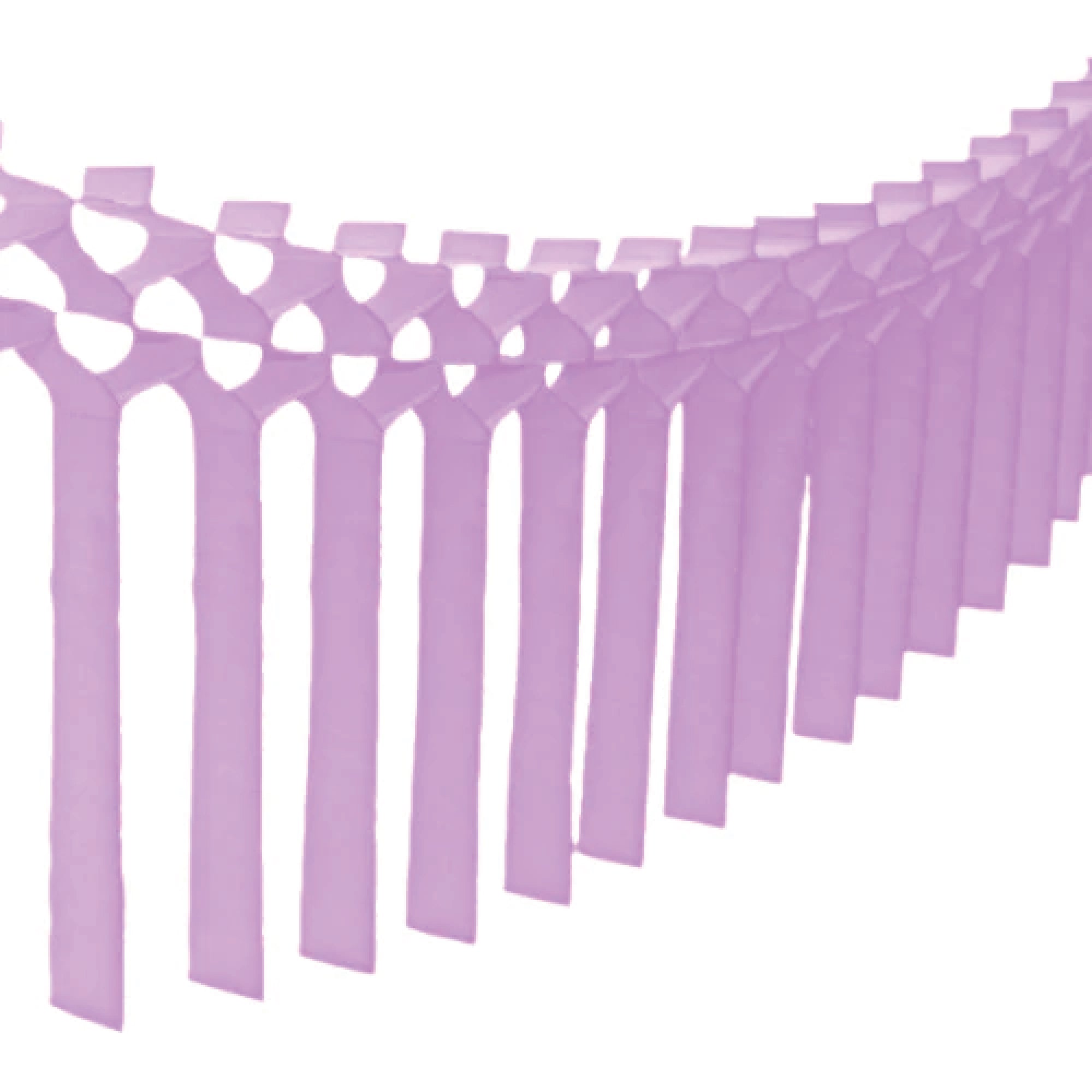 Lavender Tissue Paper Streamer Garland 12ft - The Party Darling