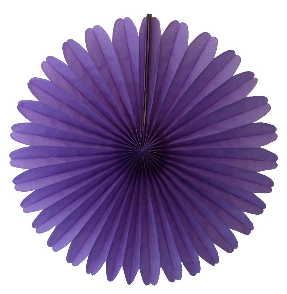 Lavender Tissue Paper Fan 13" | The Party Darling