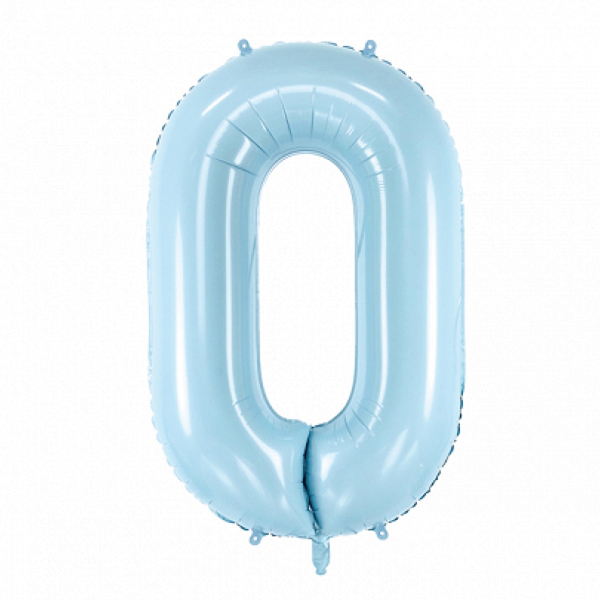 34" Giant Pastel Light Blue Number 0 Balloon | The Party Darling