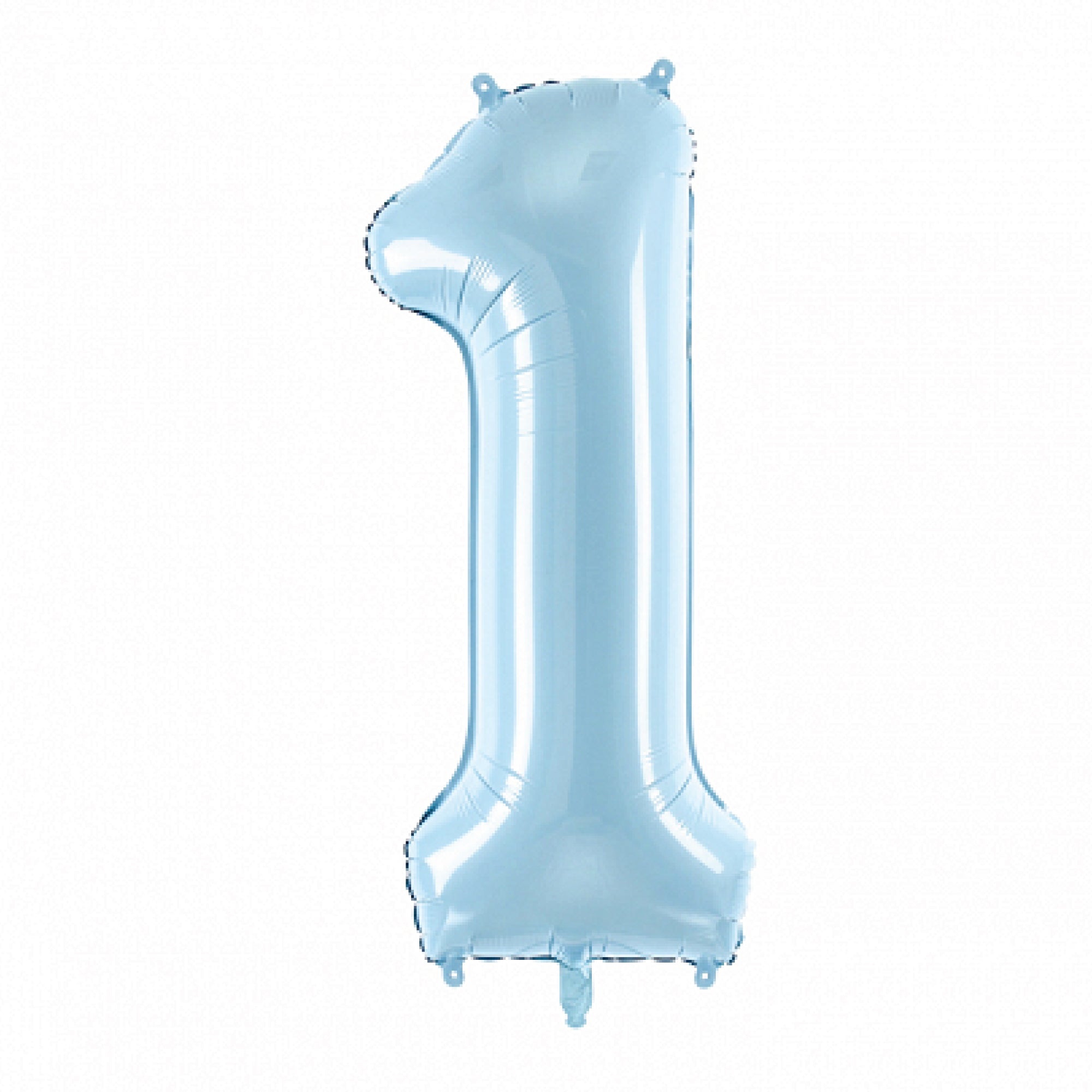 34" Giant Pastel Light Blue Number 1 Balloon | The Party Darling