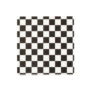 Black & White Checkered Lunch Napkins 20ct | The Party Darling