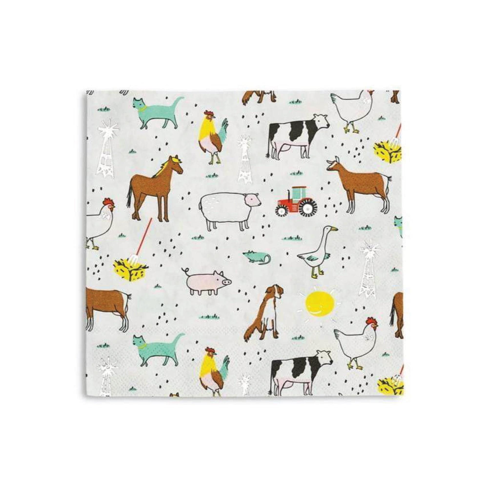 Farm Animals Lunch Napkins 16ct | The Party Darling