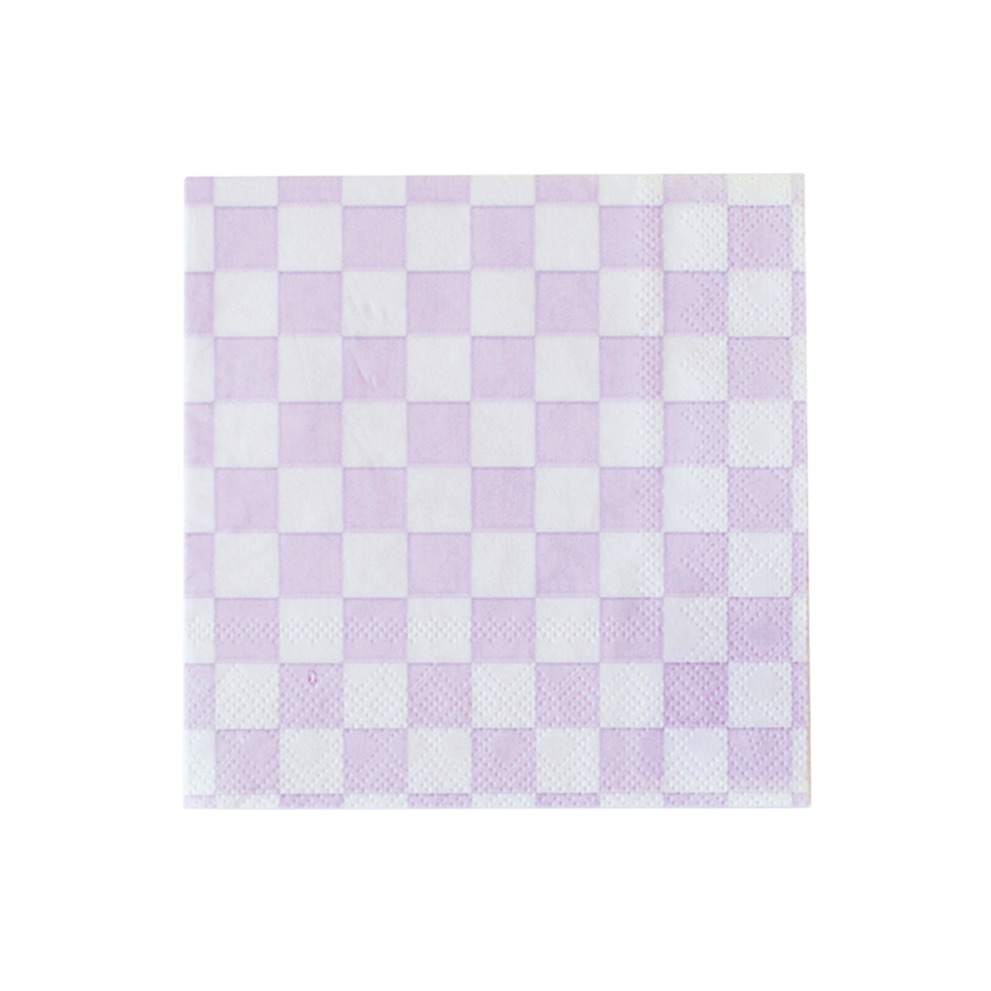 Purple Checkered Lunch Napkins 16ct | The Party Darling