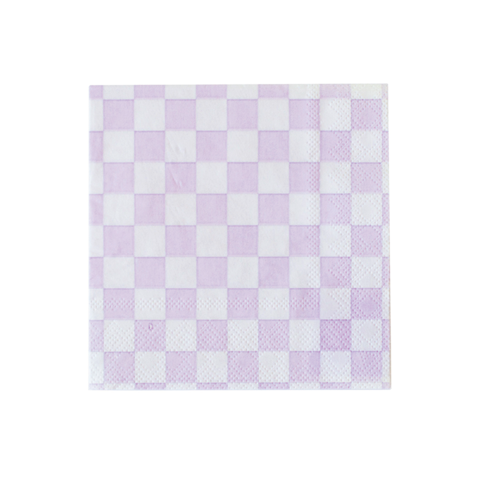 Purple Checkered Lunch Napkins 16ct | The Party Darling