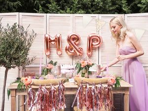 13in Air-Filled Rose Gold Letter Balloon | The Party Darling