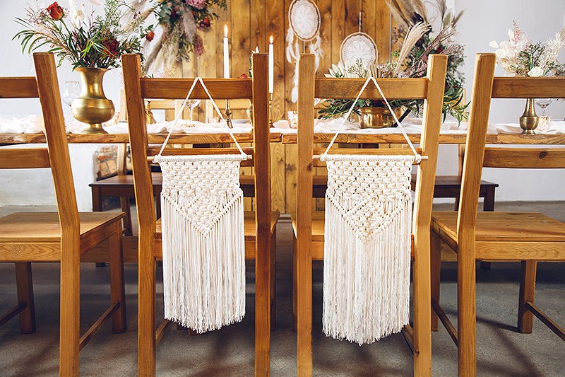Macrame Wedding Chair Back | The Party Darling