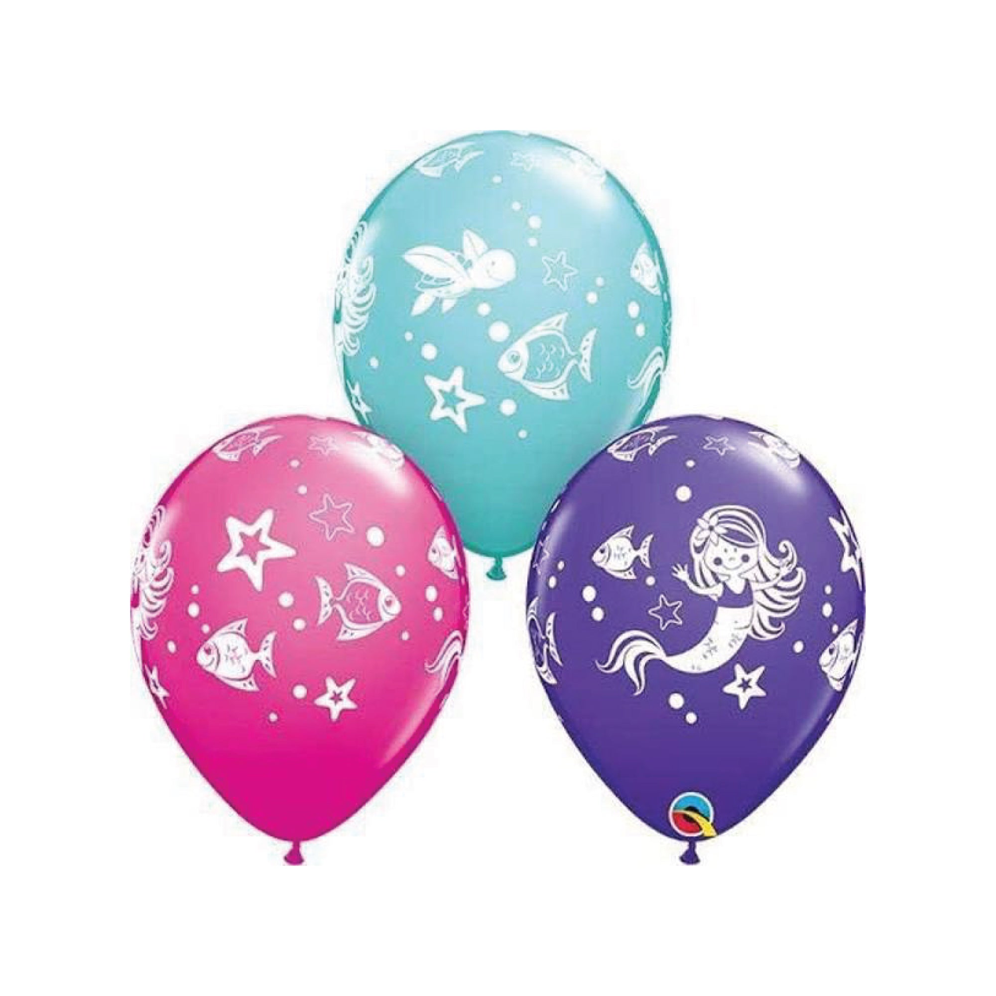 Merry Mermaid & Friends Latex Balloons 6ct | The Party Darling