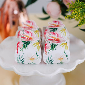 Mini Tropical Floral Favor Boxes 10ct - The Party Darling