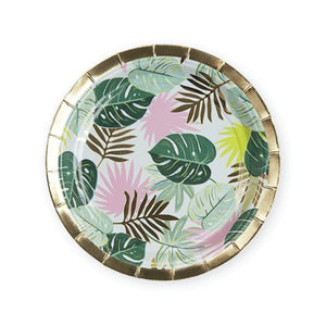 Monstera Tropical Dessert Plates 8ct | The Party Darling