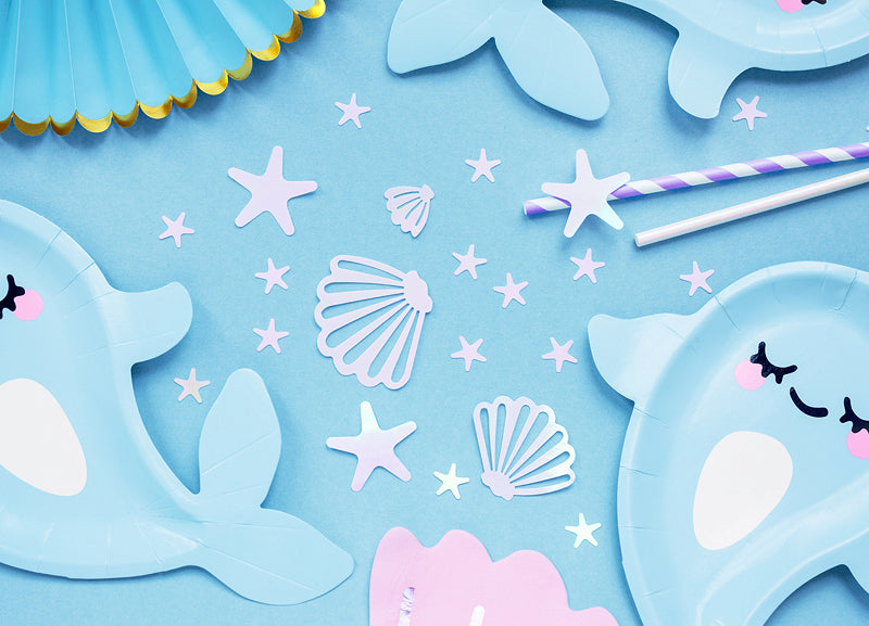 Iridescent Seashell Party Confetti .8oz - The Party Darling