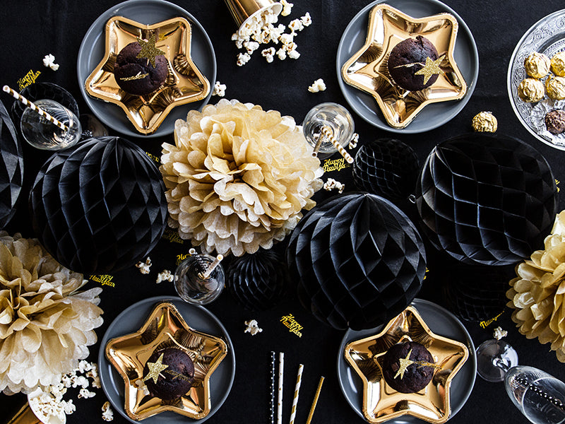 Metallic Gold Star Lunch Plates 6ct | The Party Darling