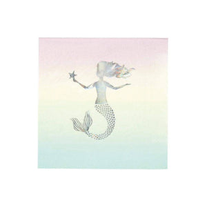 Pastel Ombre Mermaid Lunch Napkins 16ct | The Party Darling